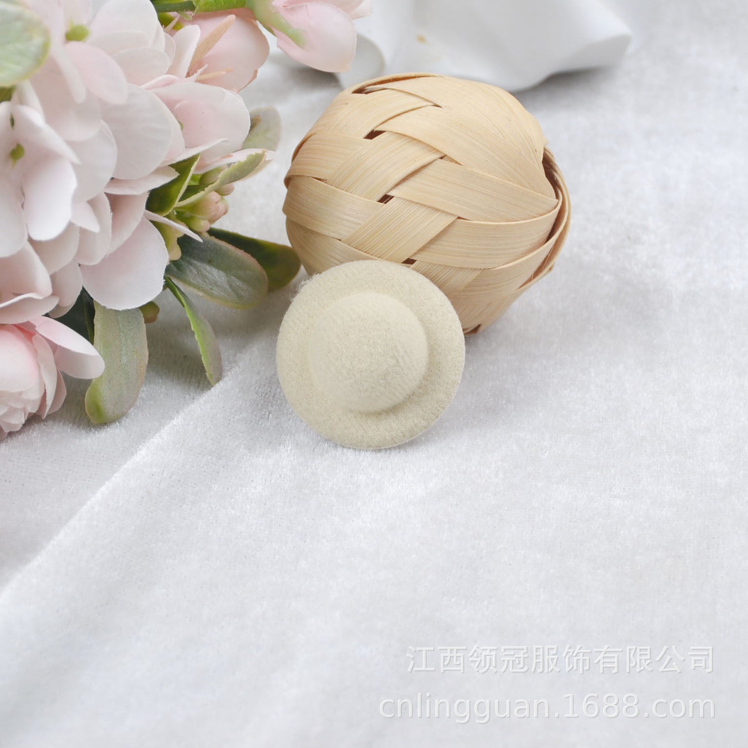 Wholesale SD Doll hat accessories brushed cloth DIY handmade hat embryo hat jewelry raw material handmade bare hat 3.5CM